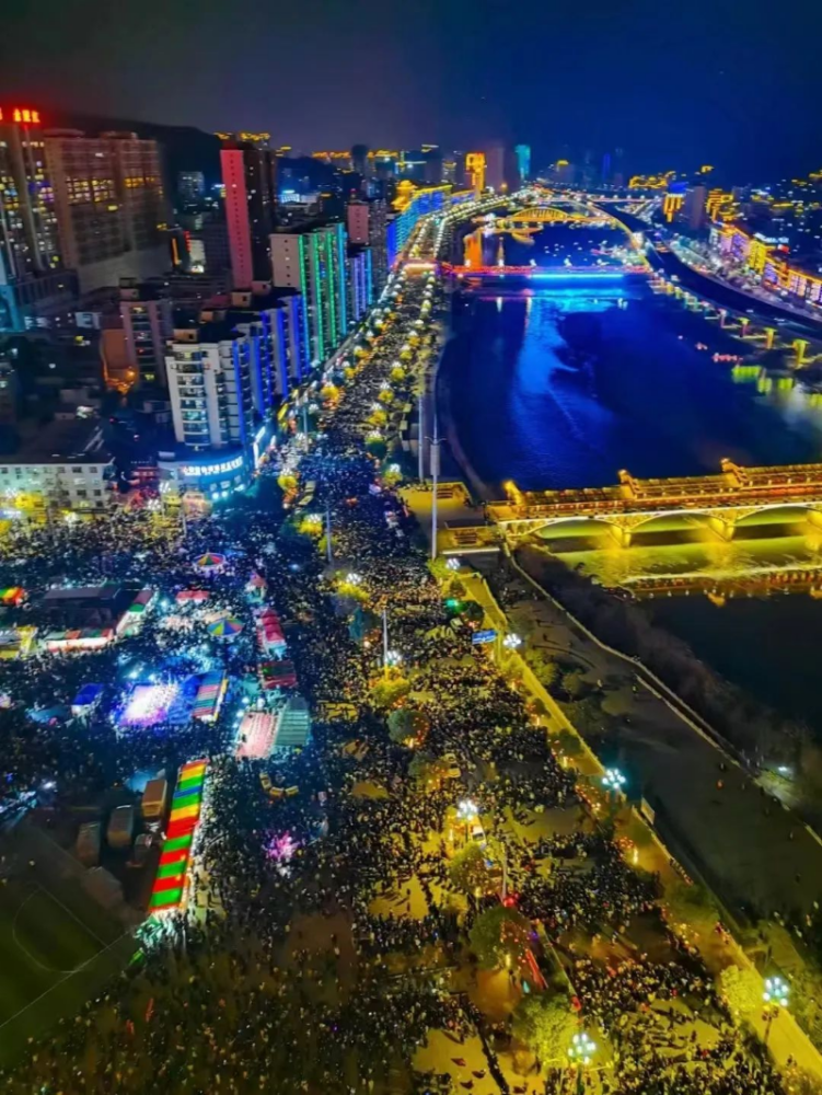 陇南市区夜景